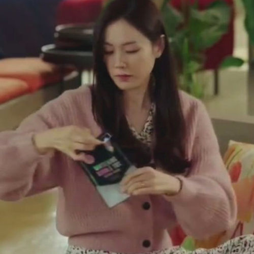 爱的迫降孙艺珍同款竖纹开衫毛衣