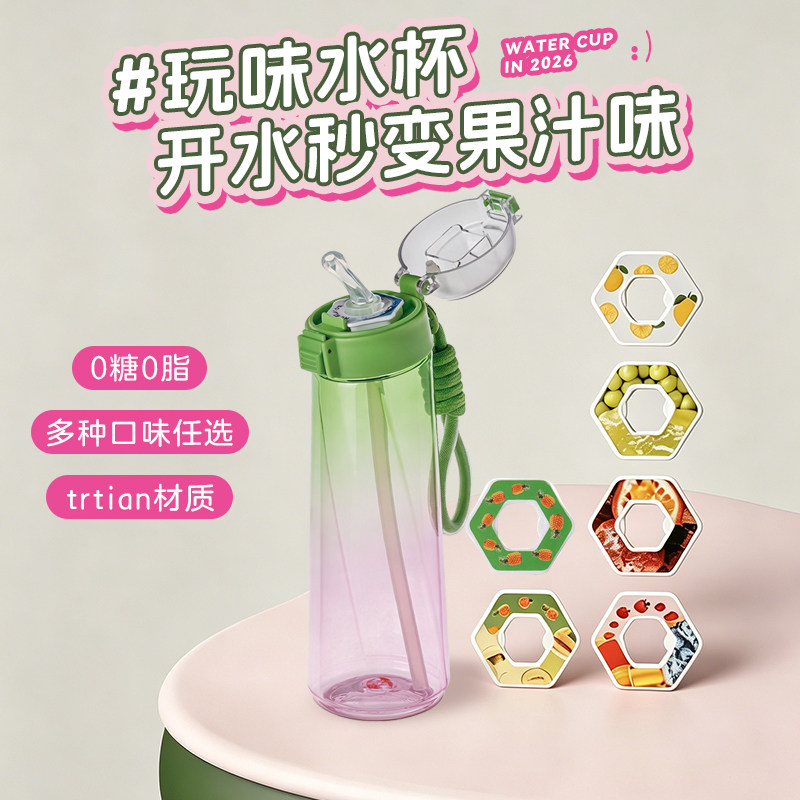 Tritan0糖0卡850ml玩味环运动杯