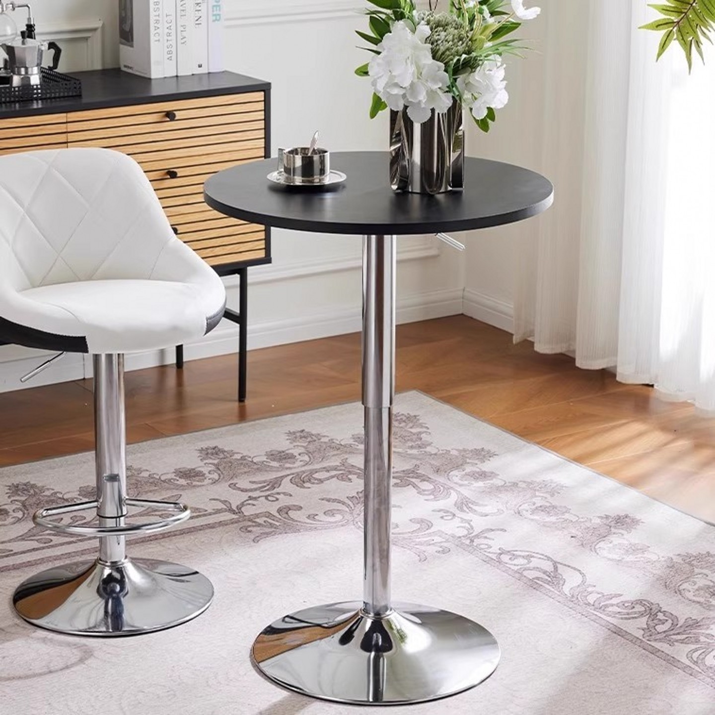 吧台桌升降小圆桌酒吧桌