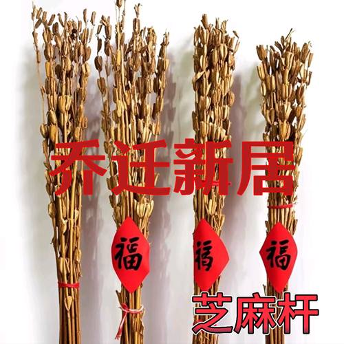 芝麻杆子干枝秸秆梗搬家乔迁新居用品芝麻开花节节高喜庆装饰道具