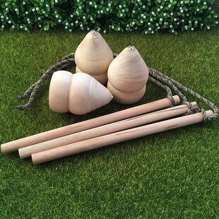 老式陀螺实木青少年体育课陀螺老式抽打打牛儿绳学生版带绳子木头