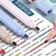荧光笔双头荧光标记笔中学学生用记号笔彩色划重点手帐笔专用笔多色莫兰迪淡色高颜值马卡龙彩色笔做笔记文具