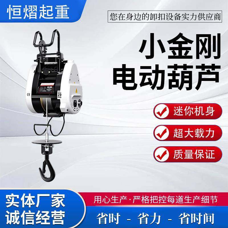 小金刚电动葫芦220V家用便携提升小吊机悬挂式双孔遥控电动葫芦,搬运/仓储/物流设备,其他起重搬运设备,淘宝优惠券,粉丝福利购,淘宝优惠卷