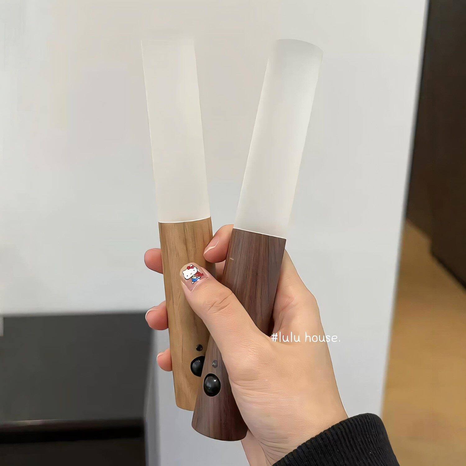 木质感应灯入户门人来即亮智能人体感应小夜灯充电玄关灯牀头壁灯