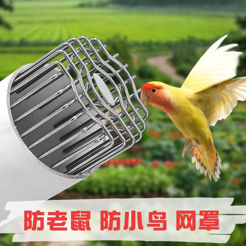 防鸟罩排风管通风口304不锈钢过滤网卫生间排气孔出风罩室内安装