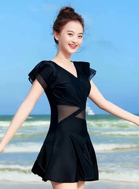 泳衣女款2025新款爆款成人微胖遮肚显瘦高级感大码连体温泉游泳装