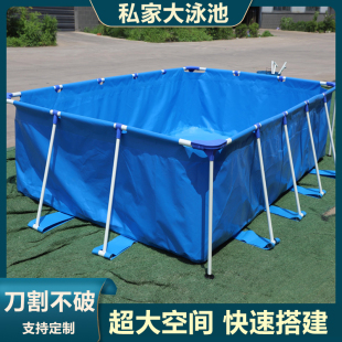 支架游泳池可e拆卸可折叠家用游泳池户外庭院移动加厚加重儿童泳