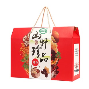 干香菇冬菇食用菌山珍南北干豆角猴头菇虫草花干货农家过年货礼盒