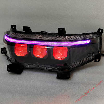 适用9号九号N/F/M系列大灯总成装LED双光透镜 恶魔眼电动车前大灯