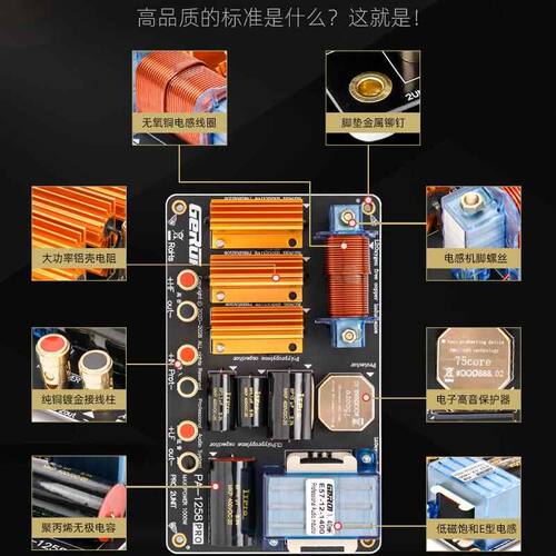 高端专业单15寸分频器单18二分频大功率双15婚庆演出音箱高音保护