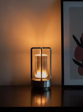 G7X跨境热销露营超长续航灯LED复古酒吧氛围灯卧室小夜灯可充电台