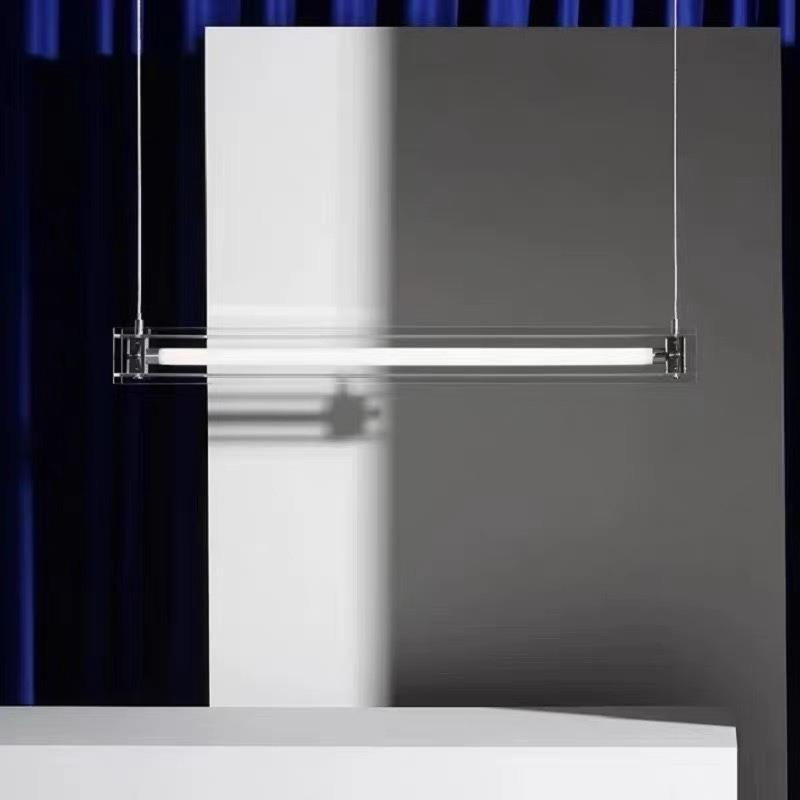 极简个性餐厅吊灯前台工作室马扎灯设计师艺术吧台书房玻璃一字灯