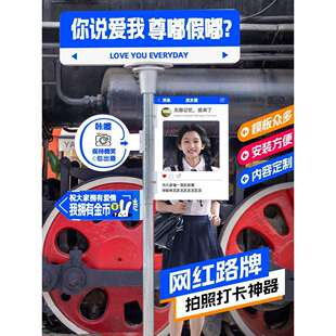 导向牌指示牌景区公园小区立式户外指路牌指引牌网红打卡路牌路标