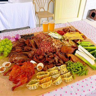 过年聚餐食品级牛皮纸一次性桌布食物专用烘焙纸防油隔油垫纸大张