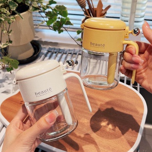 盐罐调料罐厨房家用高端密封防潮控量玻璃调料瓶自带勺仓盒食品级