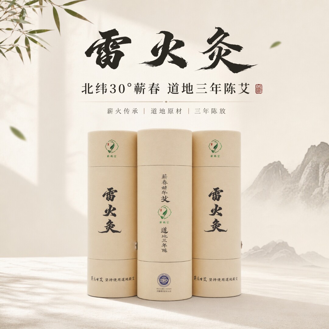 蕲春三年陈蕲艾雷火灸条7cm