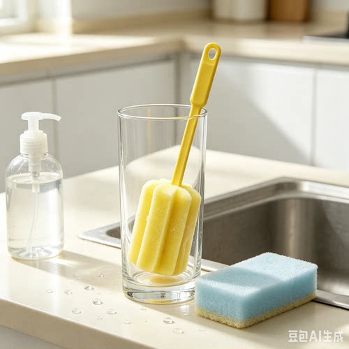 正品小白兔家用水杯清洁杯刷子奶瓶刷玻璃杯刷厨房用刷酒杯清洗刷