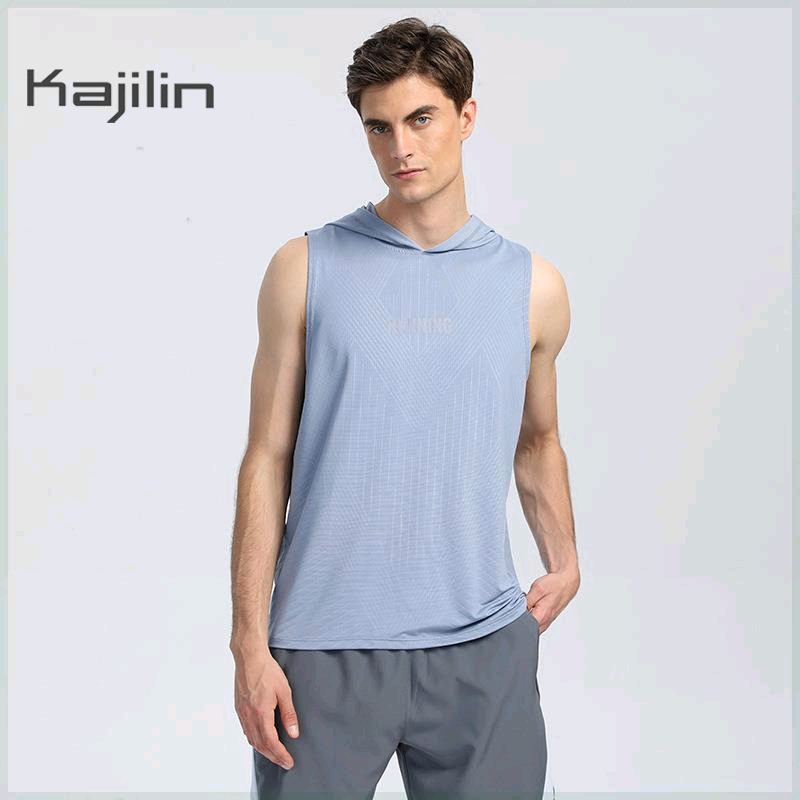 健羚夏季男子户外跑步连帽