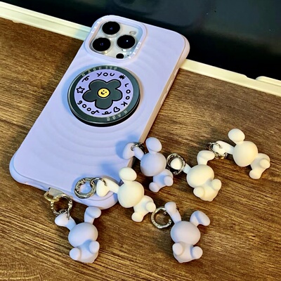 C家/可爱Bunny兔子硅胶钥匙圈