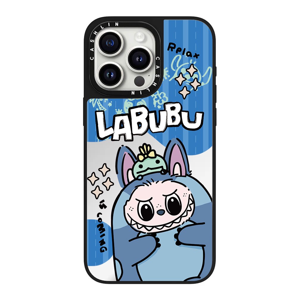 CASE联名泡泡玛特拉布布LABUBU炫彩适用iPhone16ProMax手机壳苹果15Pro防摔14Pro可爱13明星同款12/11硬壳
