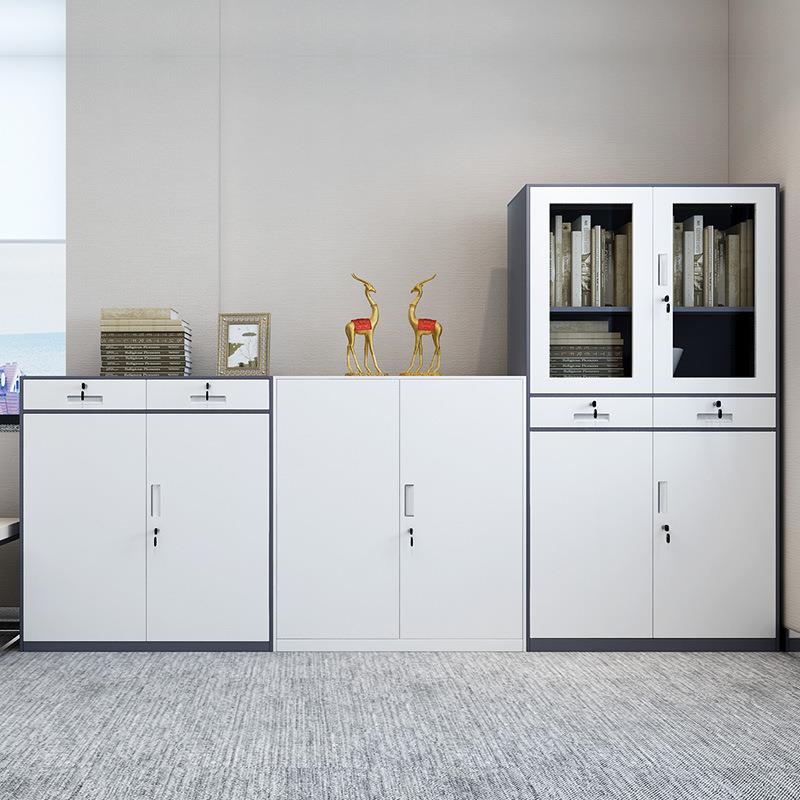 佛山拆装文件柜办公铁皮柜铁皮矮柜办公室资料柜档案柜财务凭证柜