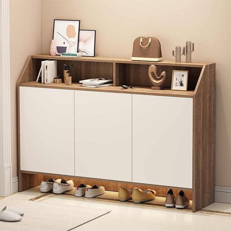 鞋柜家用门口大容量玄关柜简易阳台收纳储物柜家用门外鞋架经济型