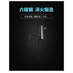 飘空气球地插灯笼支架圆盘配件太阳伞支架固定圆底座六棱钢筋制品