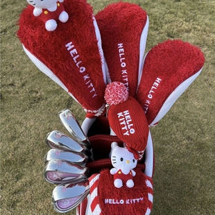 新款 kitty凯蒂猫高尔夫女士套杆碳素杆身初中级练习球杆 Hello