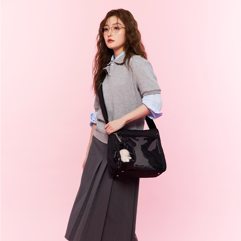 WEGO斜挎爱心棉痛包S轻便两用搭