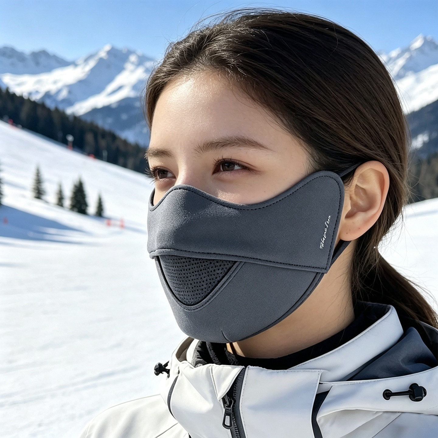 秋冬加厚防风保暖透气面罩女