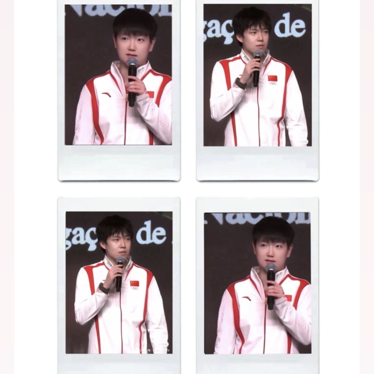 莎头王楚钦孙颖莎周边拍立得风小卡三寸卡片精致礼物收藏款便宜