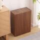 日式 木质大号分类垃圾桶办公室宾馆酒店商用楼梯间加高木纹垃圾箱