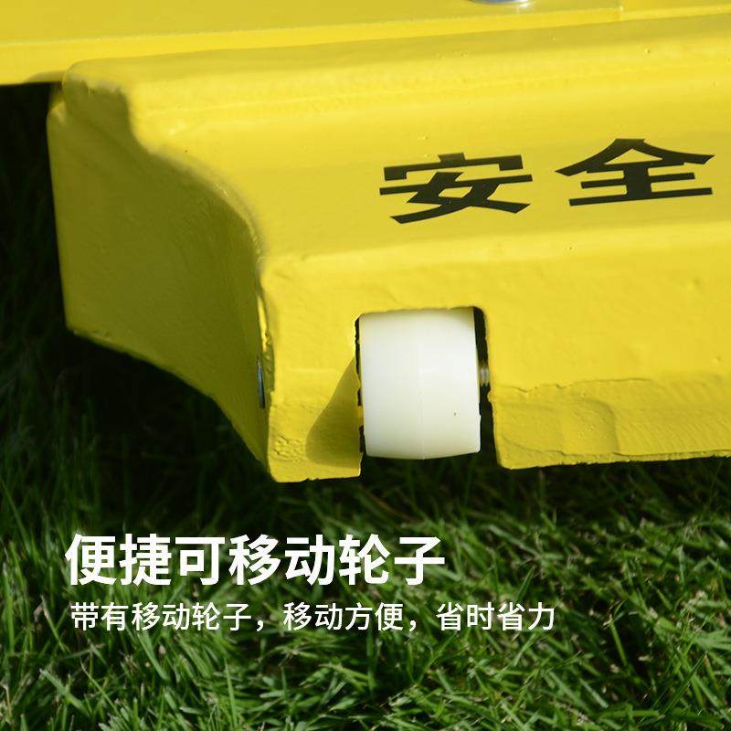 双柱全铸铁连体羽毛球网柱网架可移动式标准室内外比赛用羽毛球架