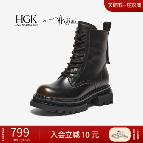 HGK炸街马丁靴厚底粗跟