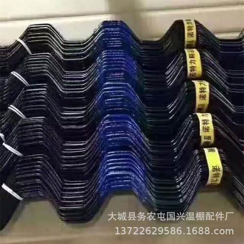大棚配件浸塑包塑卡簧北京卡簧卡槽钢丝卡条蓝黑卡簧1000米