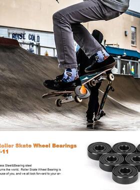 轴 工厂直供608滑板车承*22*7黑色防锈滚87珠轴8承EC-11黑金刚