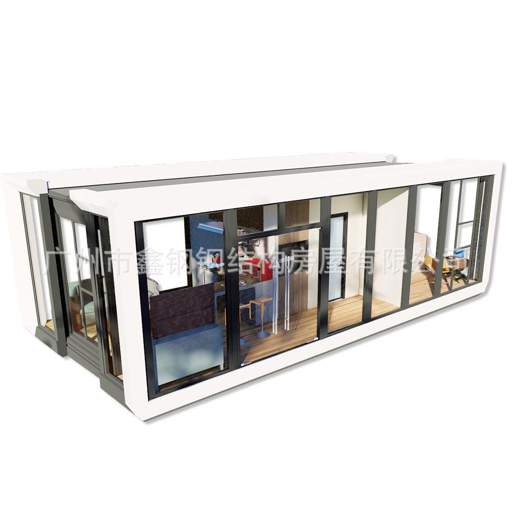 太空舱星空房民宿拓展苹果舱移动房两房一厅一卫房汽车移动展厅