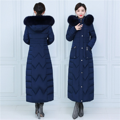 超好看秋冬季新款羽绒服女长款到脚踝修身加厚加长过膝大码真狐狸