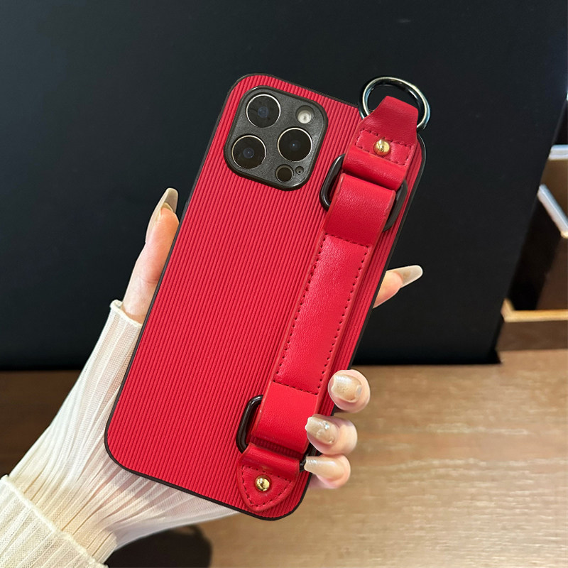 情侣兔适用苹果16promax手机壳iphone17新年红14/11手腕带13支架12喜庆15大红xs秋冬款XR春节7保护套8P防摔潮