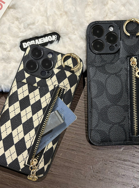 情侣兔适用于小米POCOF6PRO手机套F6插卡套F5Pro零钱包F5可装卡F4Gt门禁F3复古F2Pro指环扣F1小众f2时尚创意