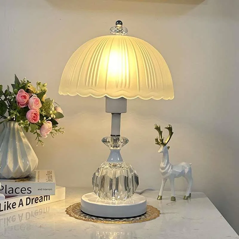 欧式水晶台灯卧室轻奢高端床头灯主202卧3新款高级感婚床头三新品