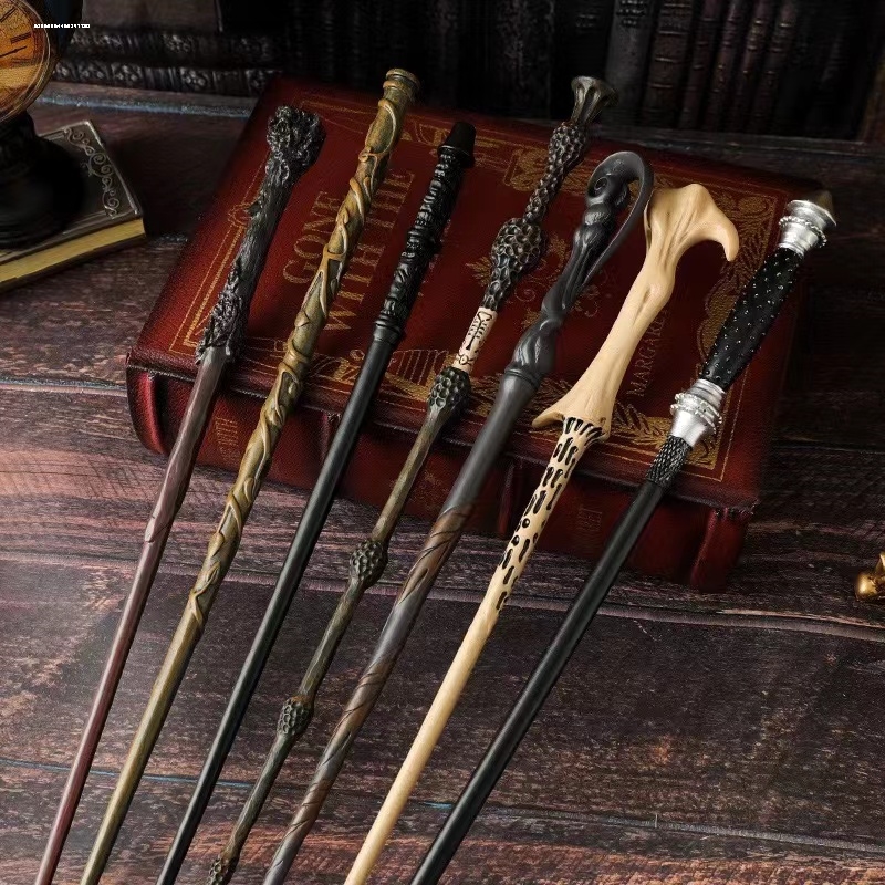 哈利波特周边魔杖笔赫敏圆珠笔道具中性笔文具邓布利多伏地魔礼物