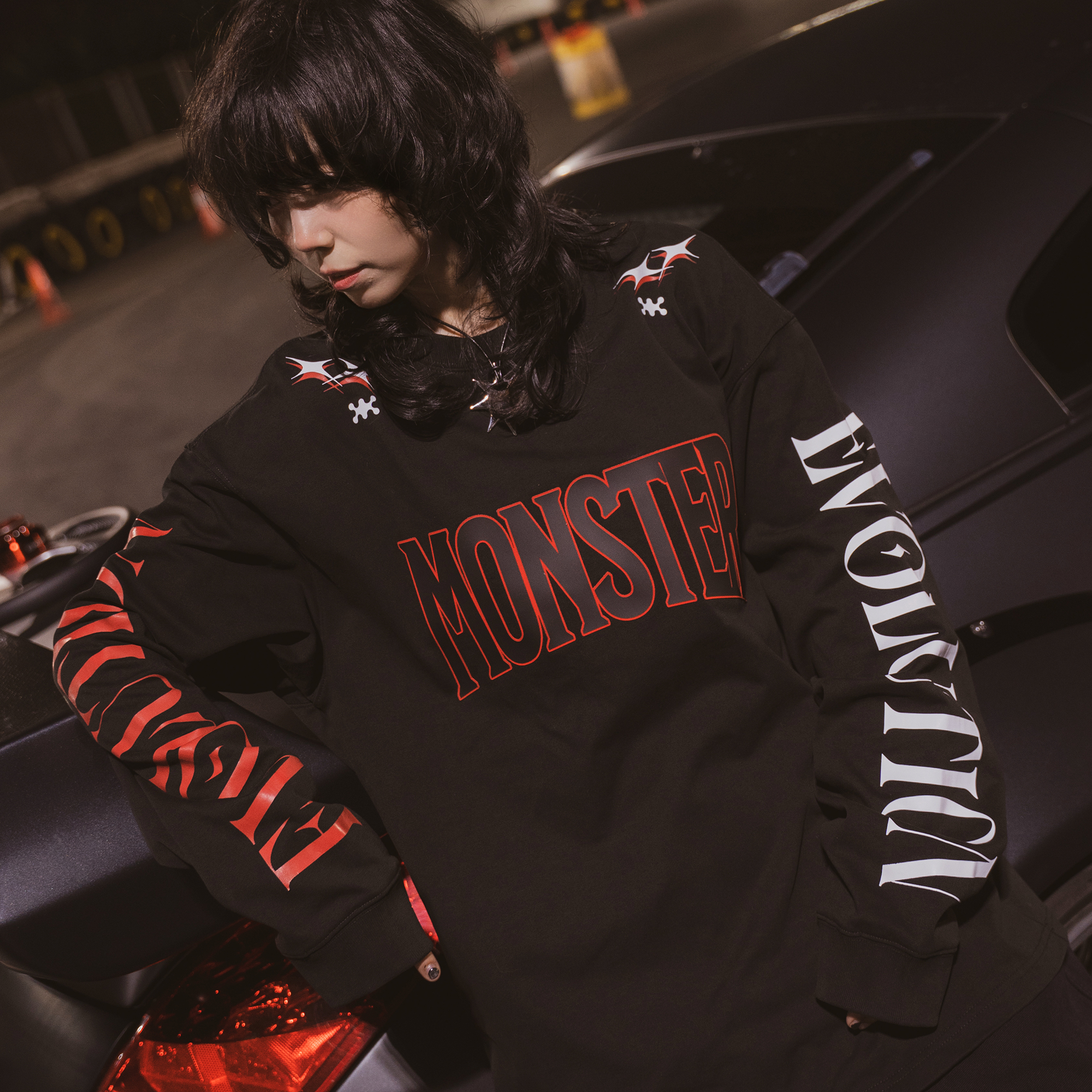 怪兽进化重磅320克纯棉长袖