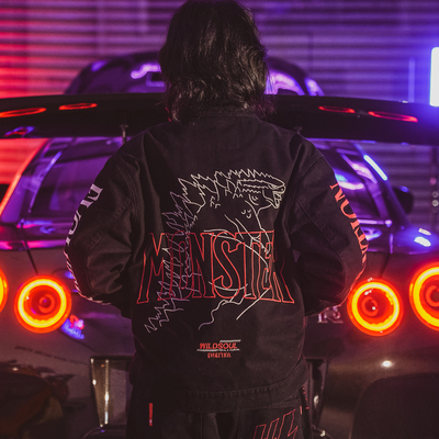 怪兽进化哥斯拉洗水珠帆外套