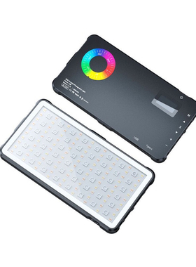 mamen慢门C02彩色RGB相机补光灯全彩led摄影拍照手持拍摄便携灯