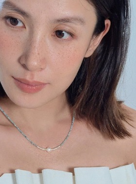 里晤S925纯银天河石天然淡水珍珠项链新中式显白节日送生日礼物