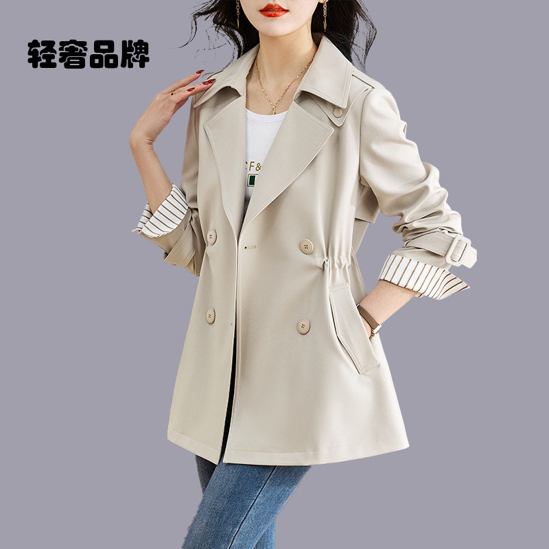 高级感短款风衣女小个子2025春秋新款超好看气质收腰大牌休闲外套
