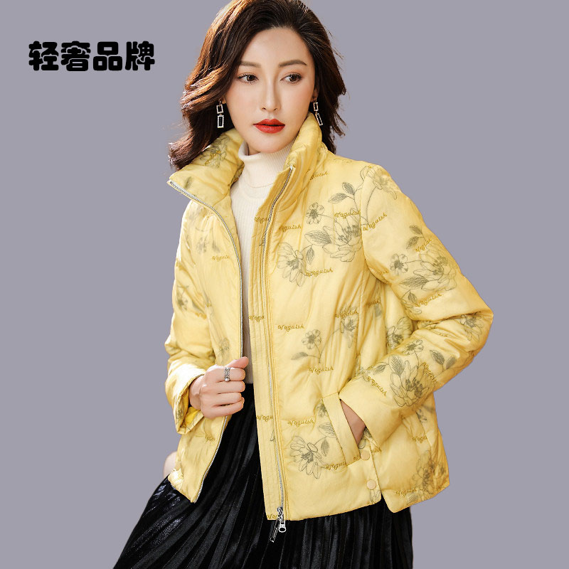 朗姿约定羽绒服女冬季2025新款时尚面包服90%白鸭绒加厚保暖外套