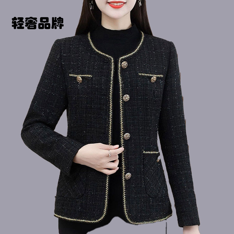 小香风外套女士2025新款爆款春秋今年流行穿搭高端品牌妈妈短上衣