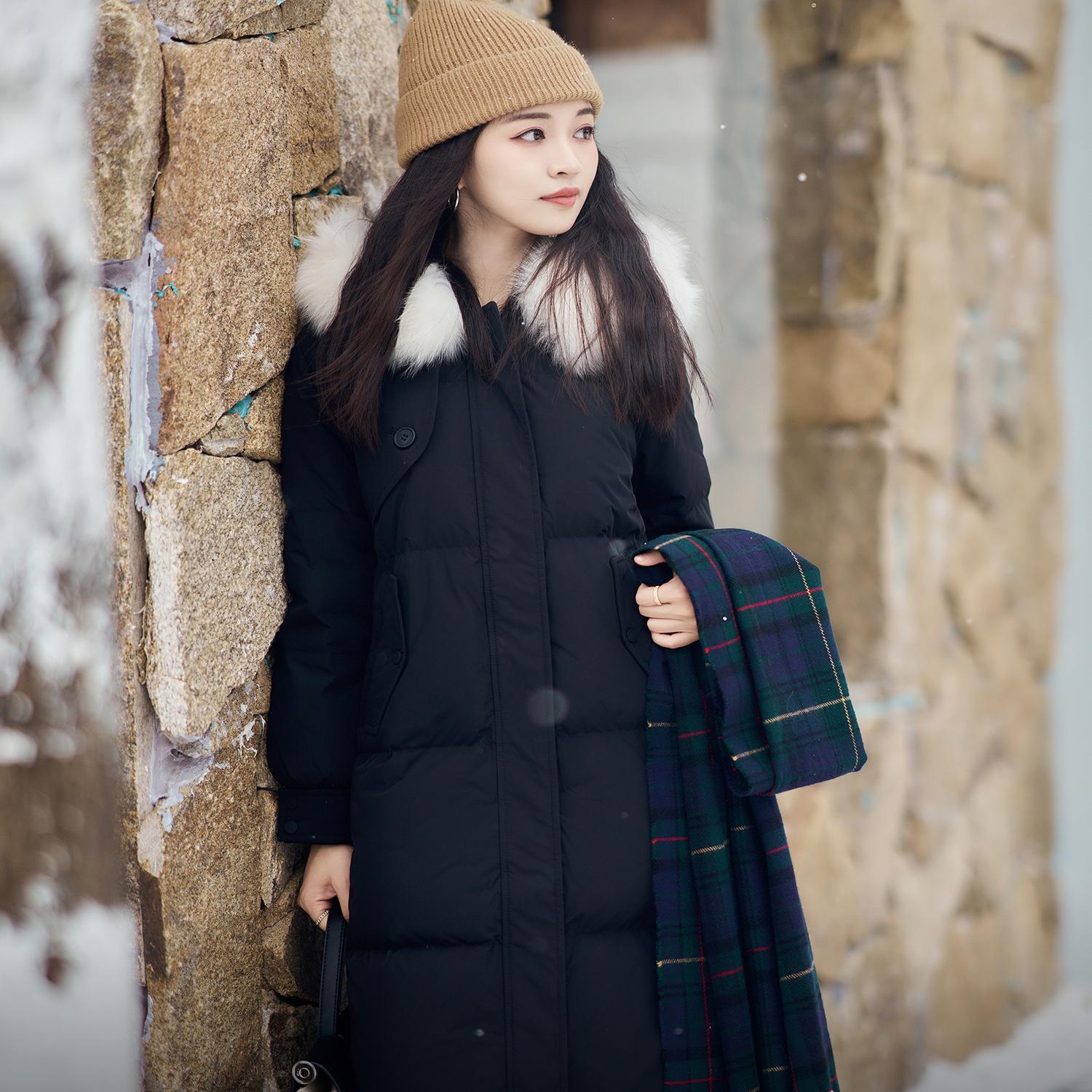 新款秋冬长款保暖羽绒服